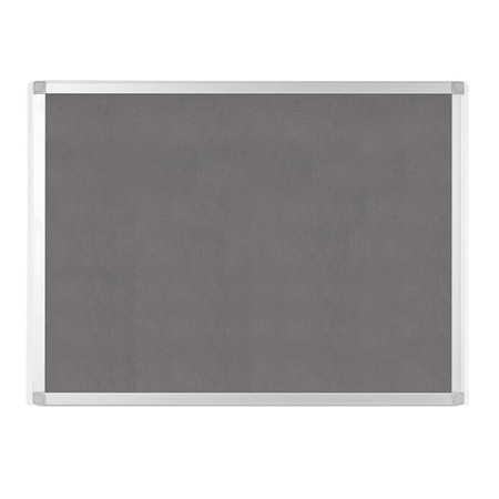 Mastervision MasterVision Ayda Wall Mount Push Pin Bulletin Board, 36x48", Gray Felt, Aluminum Frame, Home/Office FA05429214